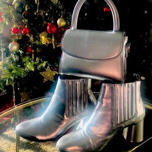 Forever21 silver Booties & Bag